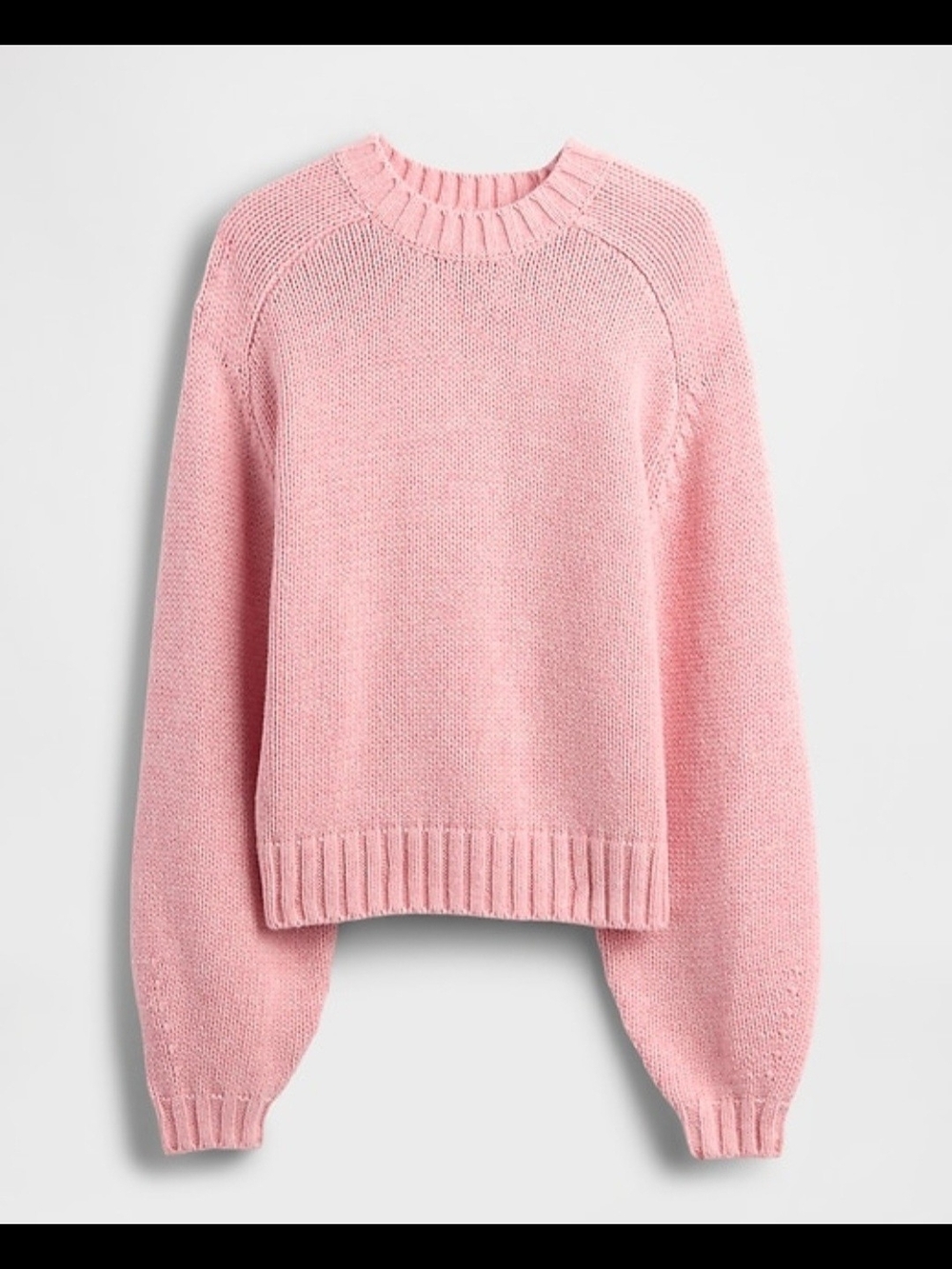 Gap Relaxed Crewneck Sweater Pink